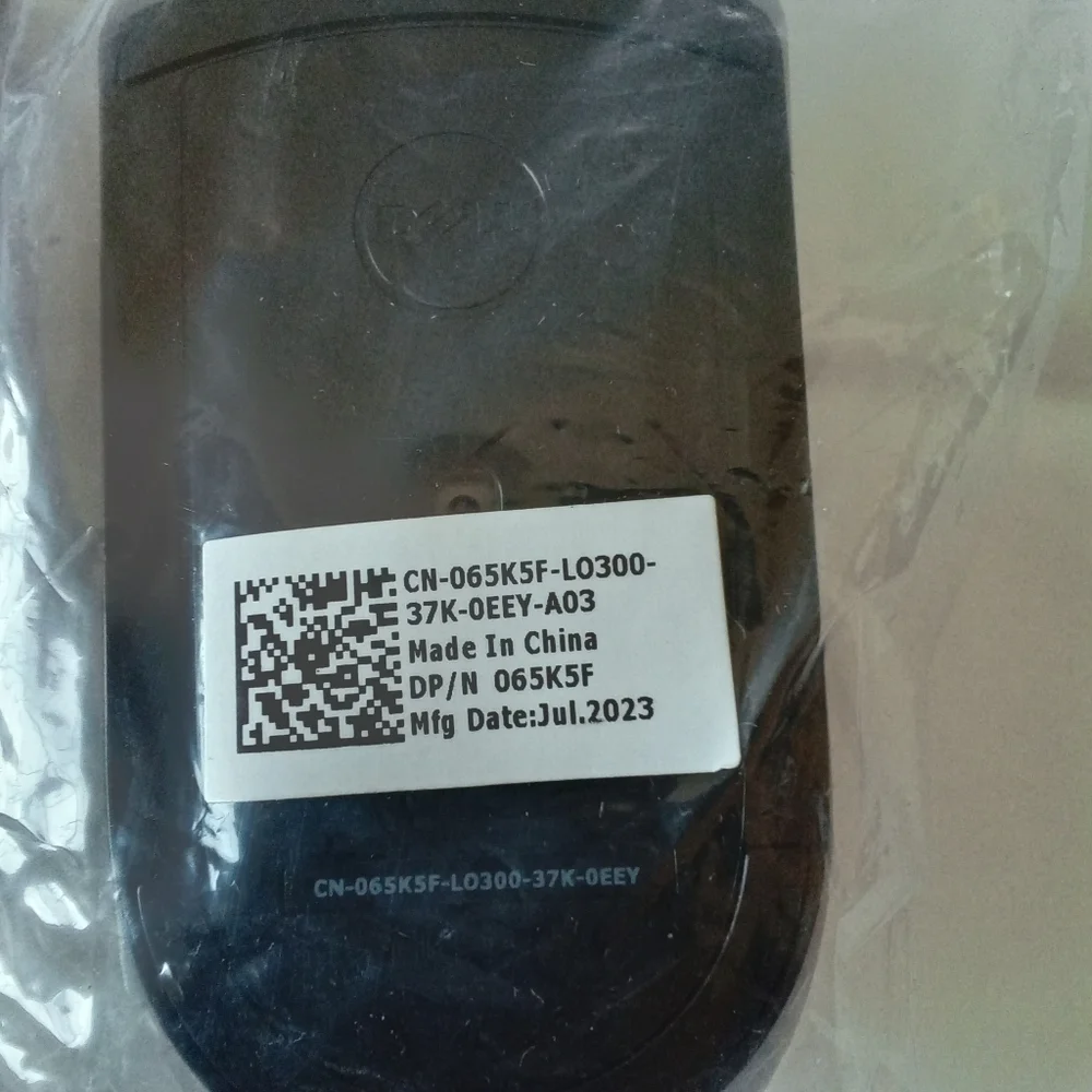 NEW Lot of 2 Dell Optical Mouse MS116 065K5F Black USB Scroll Wheel Genuine OEM